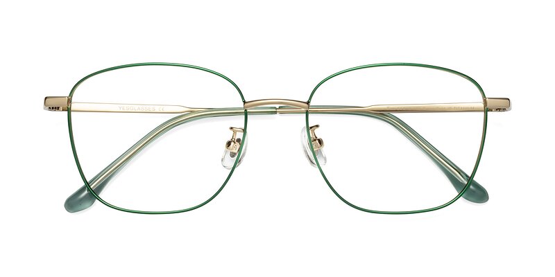 Tim - Green Eyeglasses