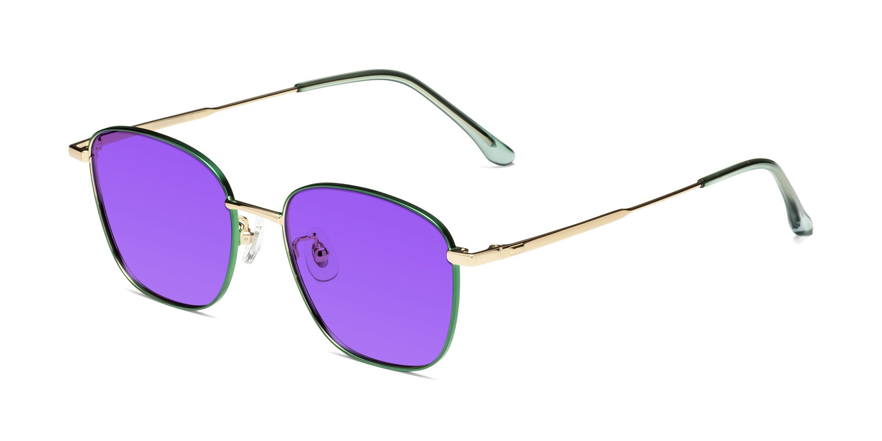 Angle of Tim in Green with Purple Tinted Lenses