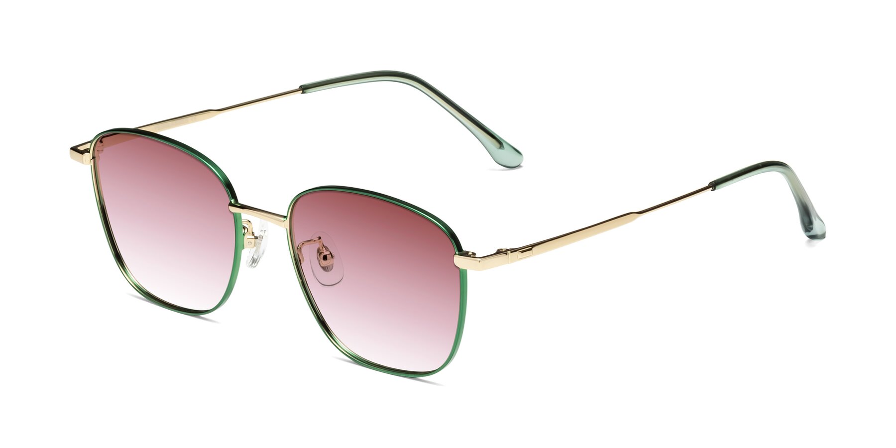 Angle of Tim in Green with Garnet Gradient Lenses