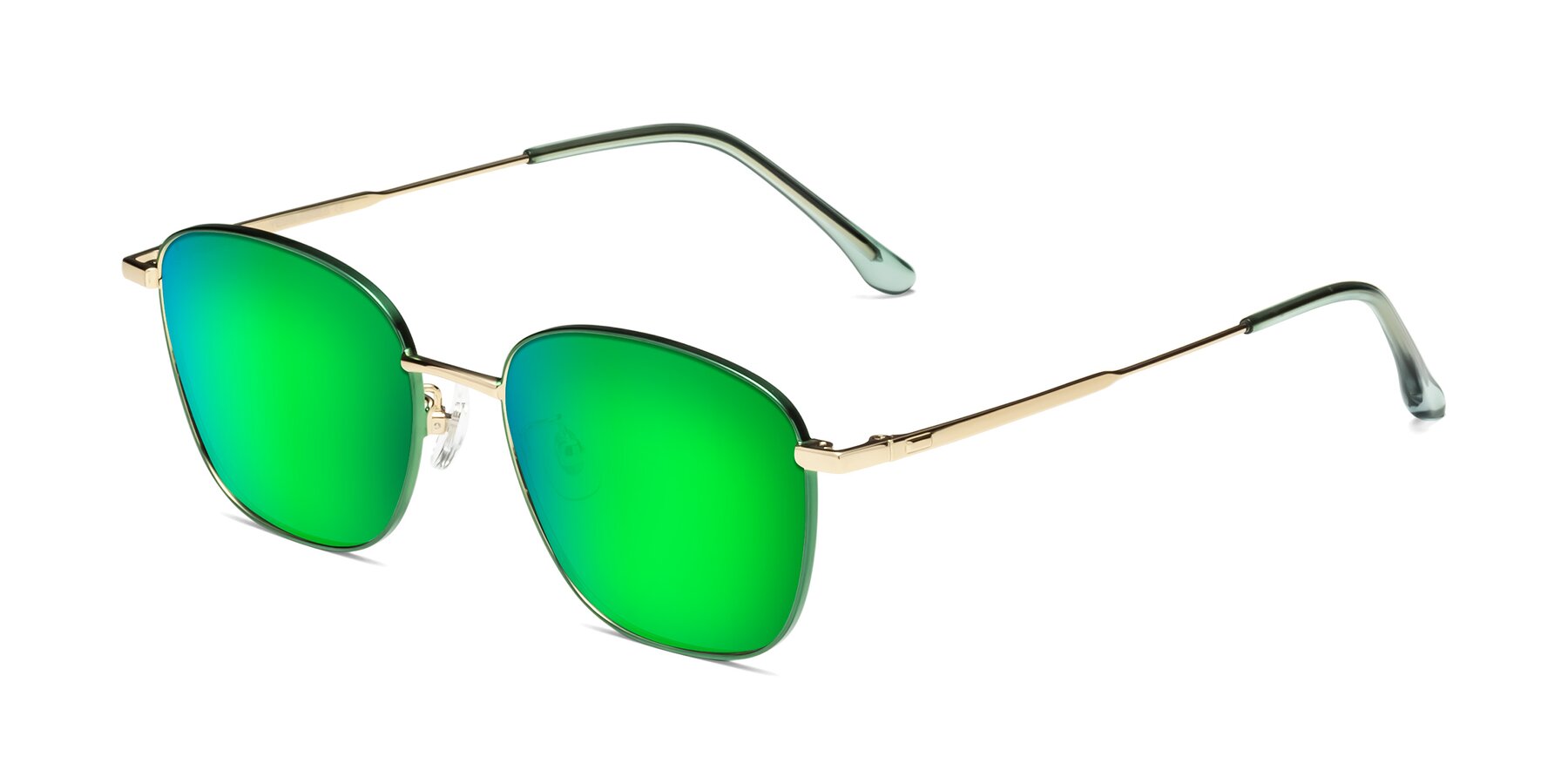 Angle of Tim in Green with Green Mirrored Lenses