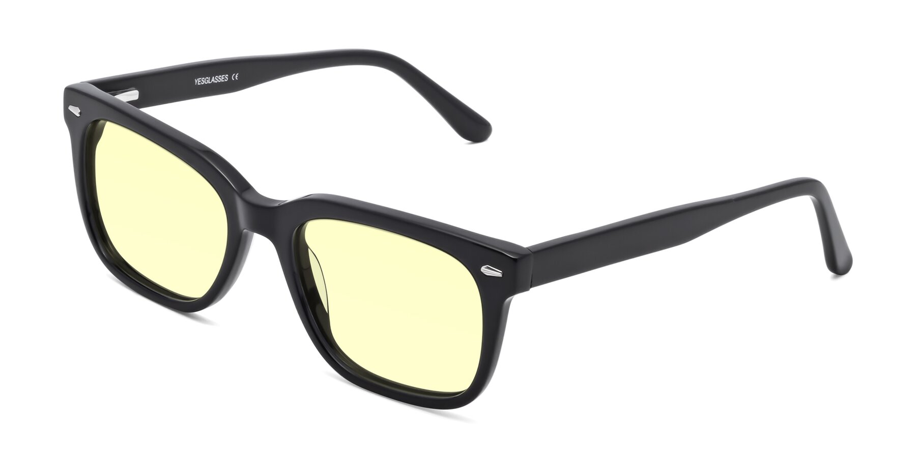 Angle of 1052 in Black with Light Yellow Tinted Lenses