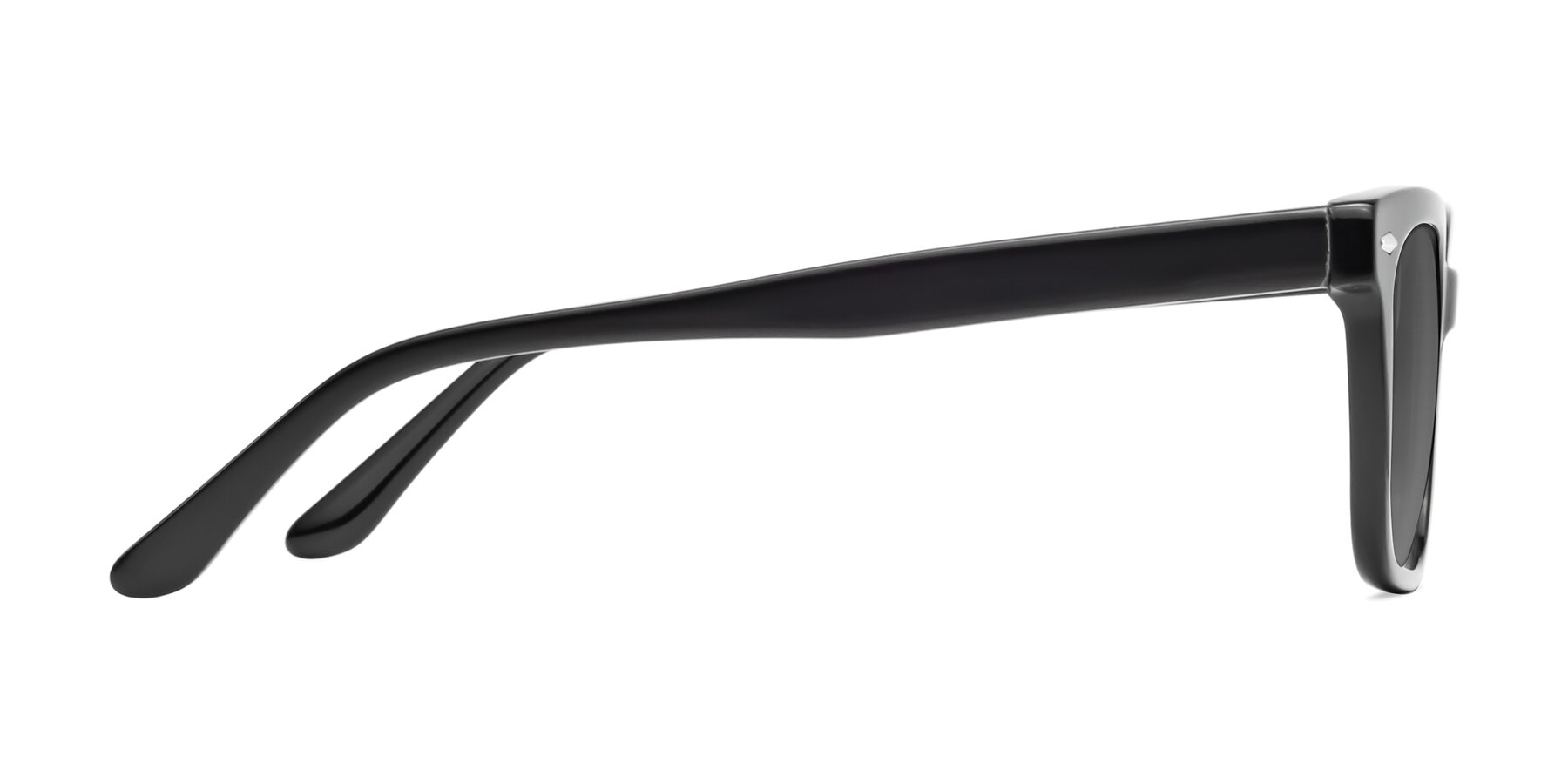 Side of 1052 in Black with Medium Gray Tinted Lenses