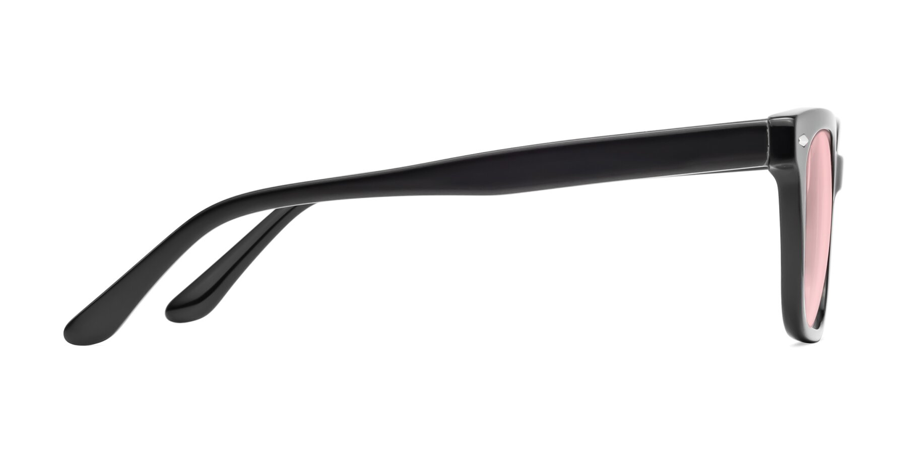 Side of 1052 in Black with Light Garnet Tinted Lenses