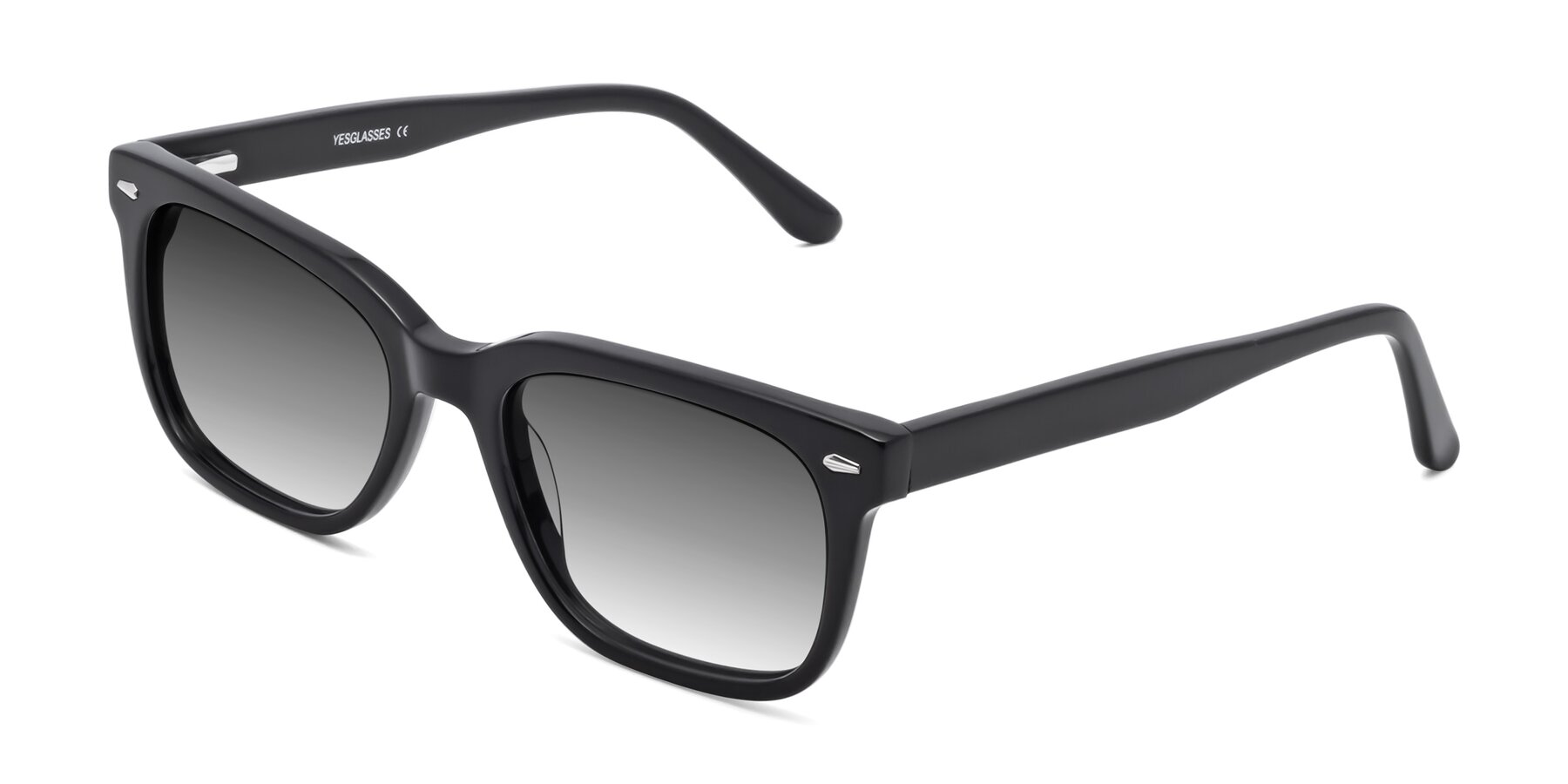 Angle of 1052 in Black with Gray Gradient Lenses