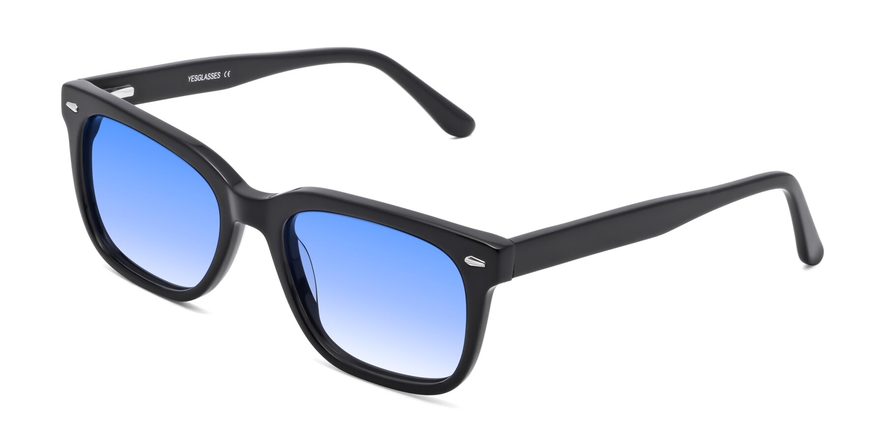 Angle of 1052 in Black with Blue Gradient Lenses