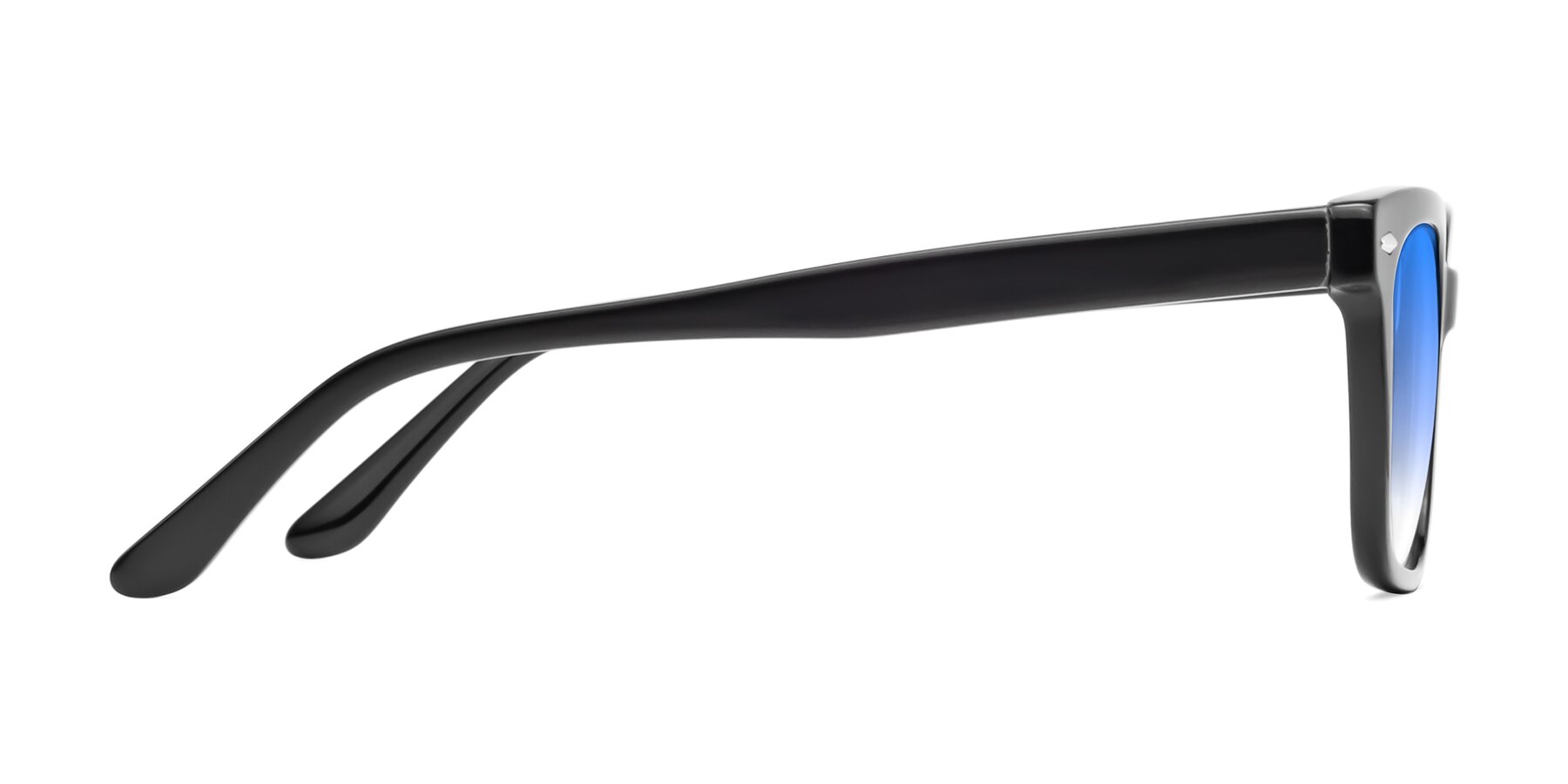 Side of 1052 in Black with Blue Gradient Lenses