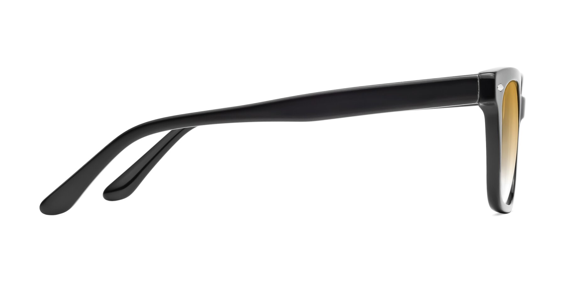 Side of 1052 in Black with Champagne Gradient Lenses