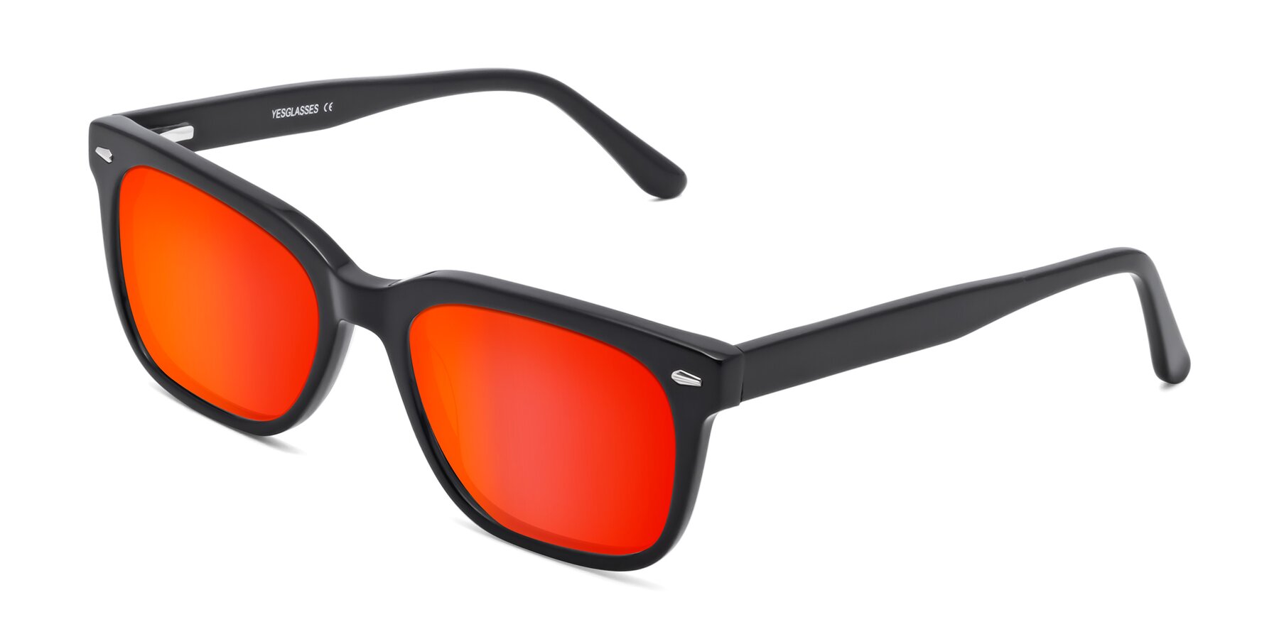 Angle of 1052 in Black with Red Gold Mirrored Lenses