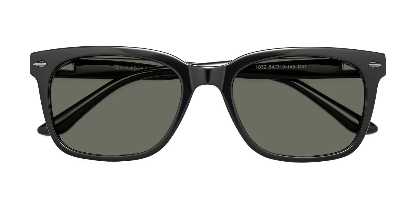 1052 - Black Polarized Sunglasses