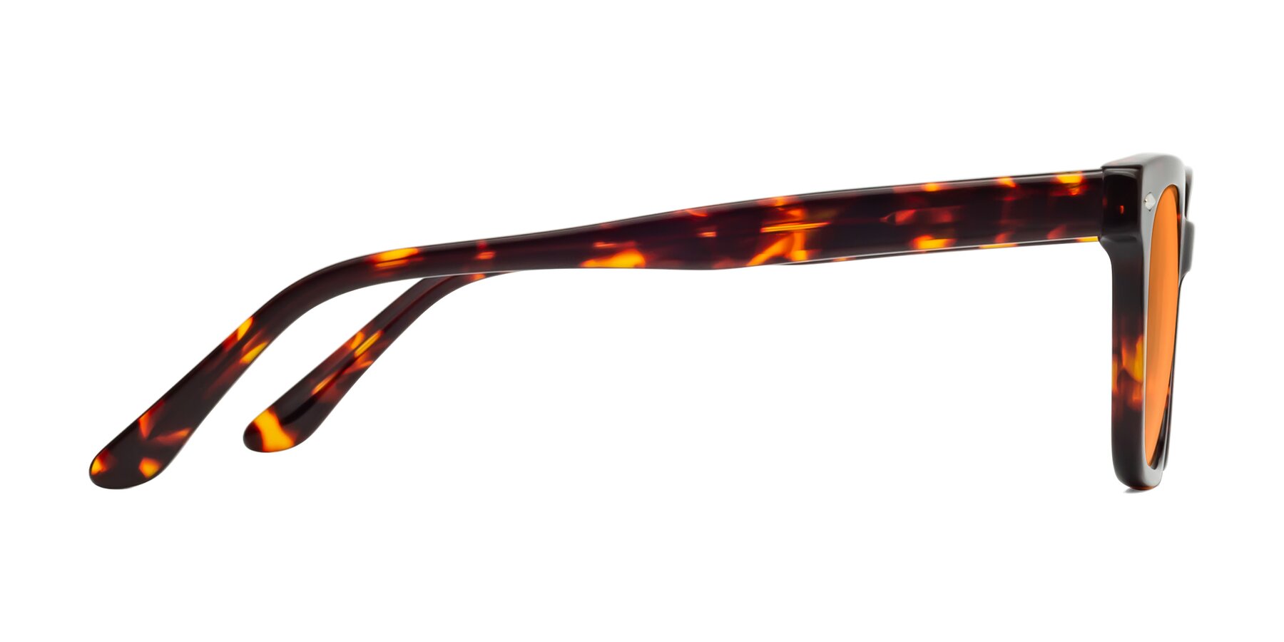 Side of 1052 in Red Tortoise with Orange Tinted Lenses