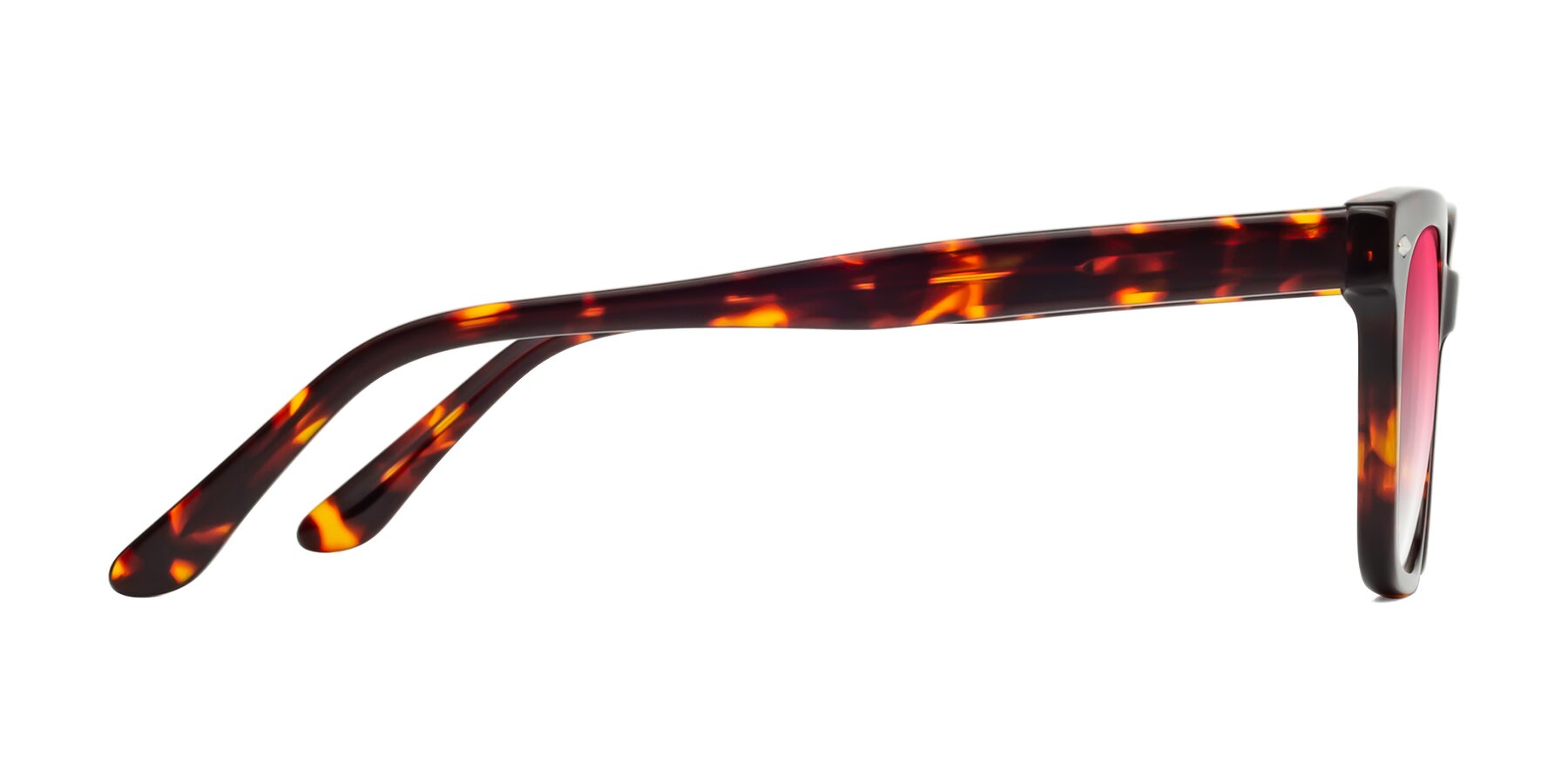 Side of 1052 in Red Tortoise with Pink Gradient Lenses