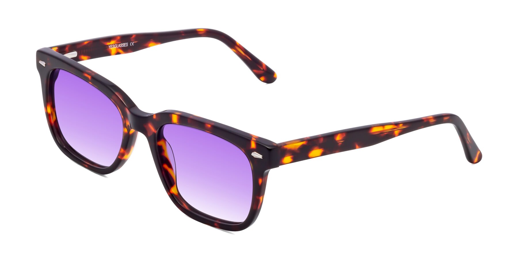 Angle of 1052 in Red Tortoise with Purple Gradient Lenses