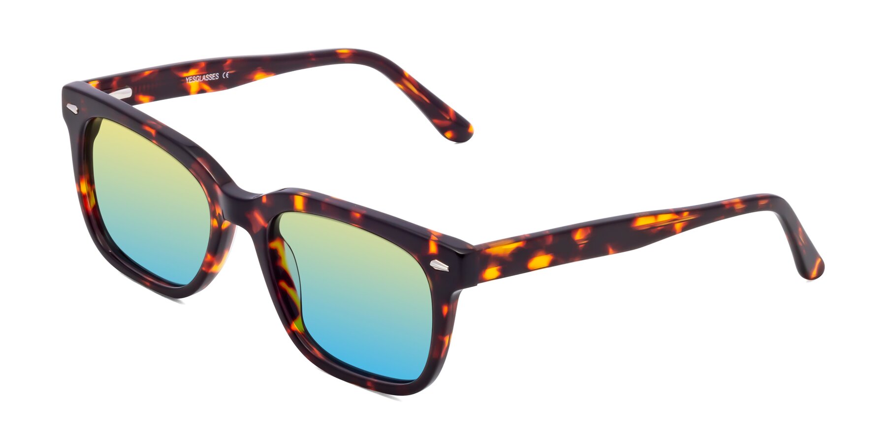Angle of 1052 in Red Tortoise with Yellow / Blue Gradient Lenses