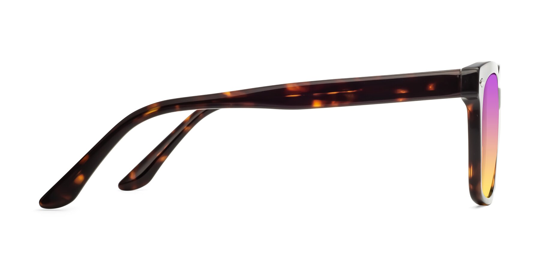 Side of 1052 in Tortoise with Purple / Yellow Gradient Lenses