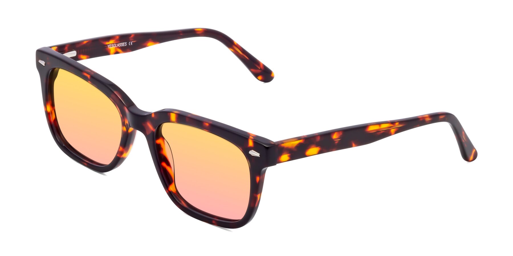Angle of 1052 in Red Tortoise with Yellow / Pink Gradient Lenses
