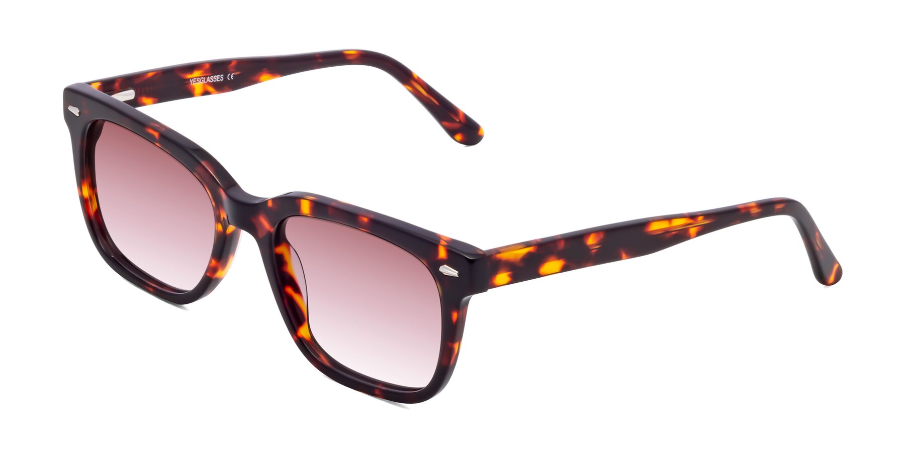 Angle of 1052 in Red Tortoise with Garnet Gradient Lenses