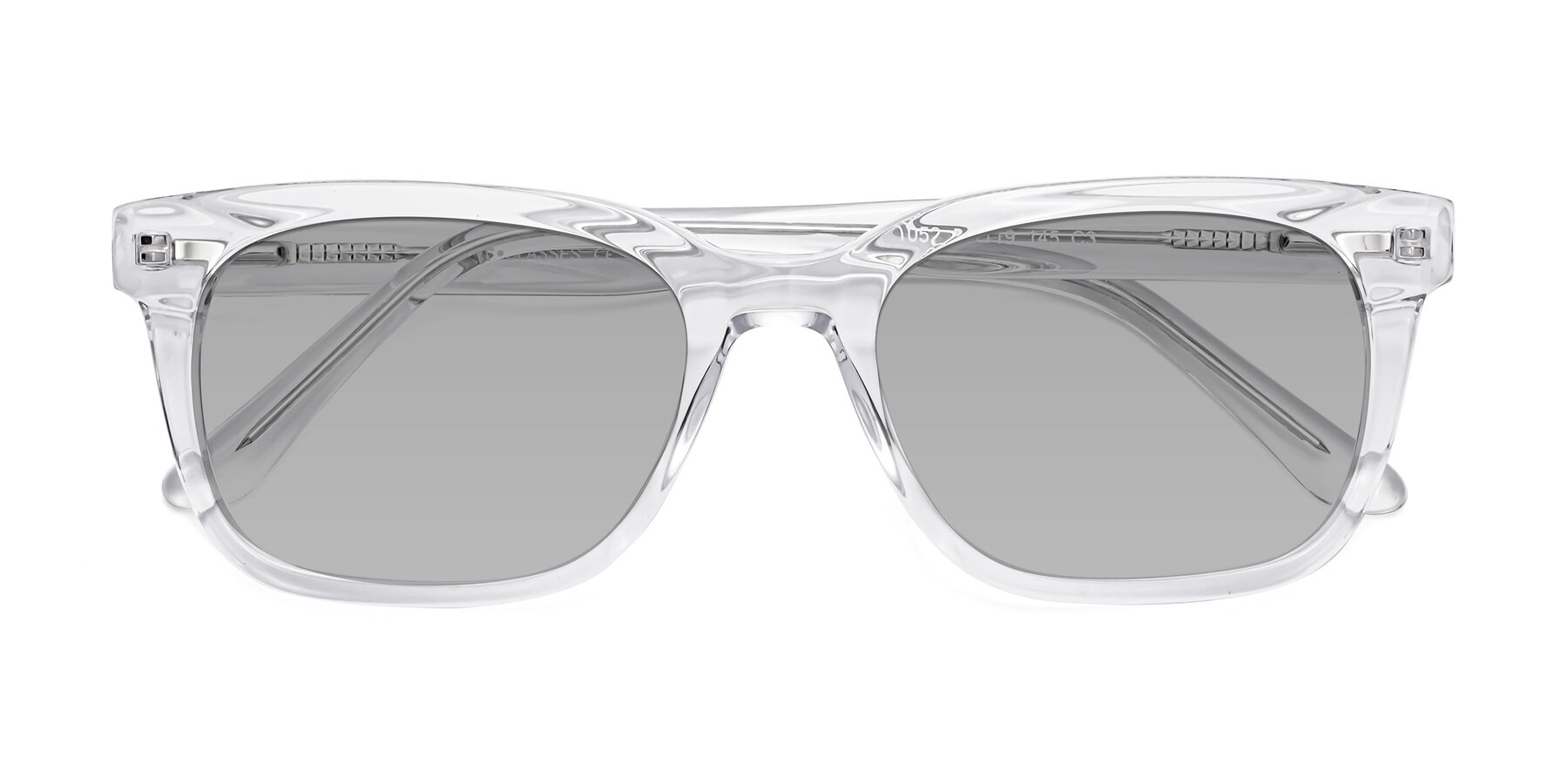 Folded Front of 1052 in Clear with Light Gray Tinted Lenses