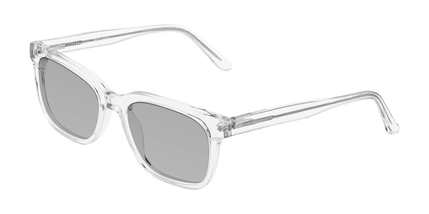 Angle of 1052 in Clear with Light Gray Tinted Lenses