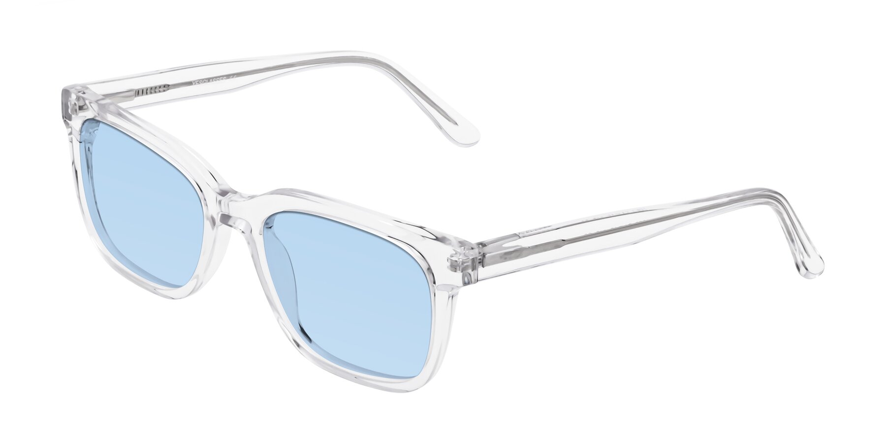 Angle of 1052 in Clear with Light Blue Tinted Lenses