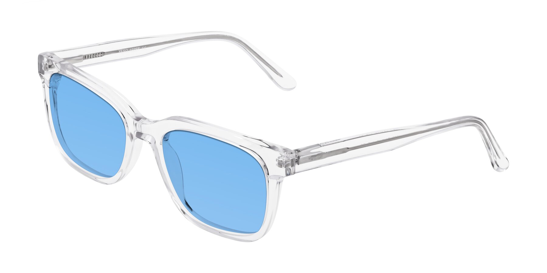 Angle of 1052 in Clear with Medium Blue Tinted Lenses