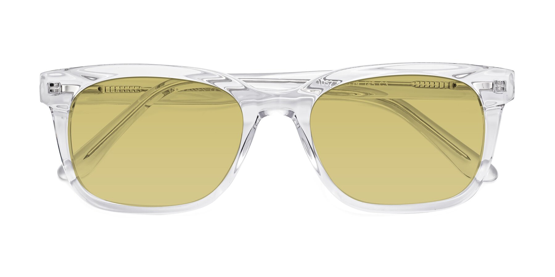 Folded Front of 1052 in Clear with Medium Champagne Tinted Lenses