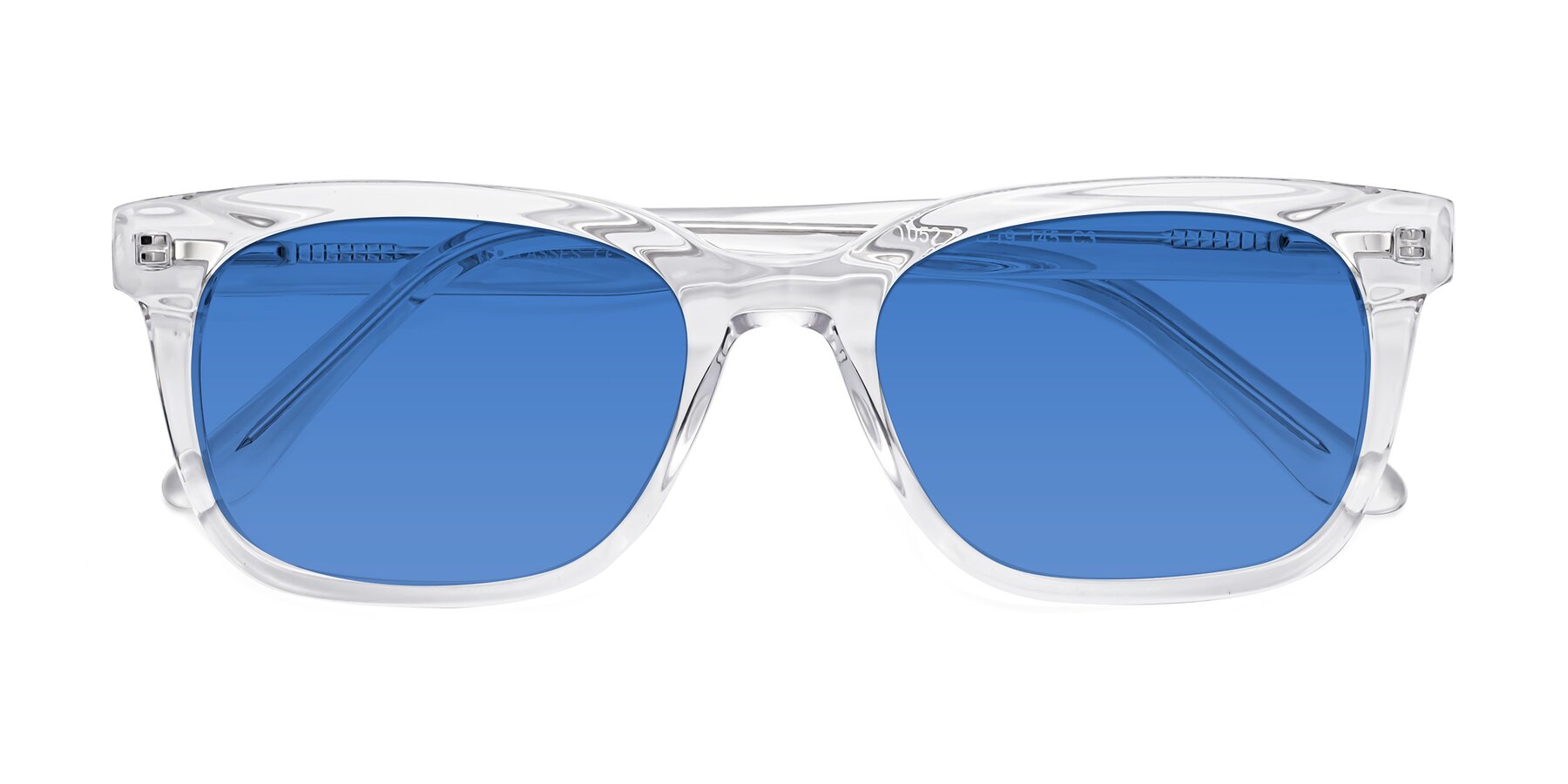 Folded Front of 1052 in Clear with Blue Tinted Lenses