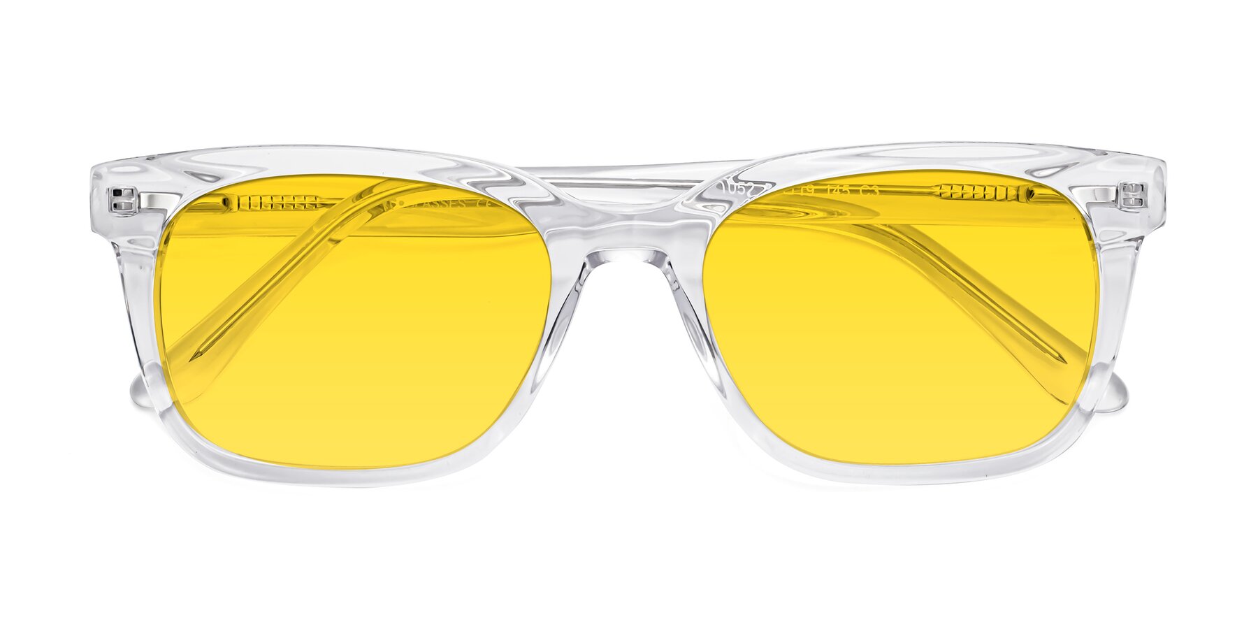 Folded Front of 1052 in Clear with Yellow Tinted Lenses