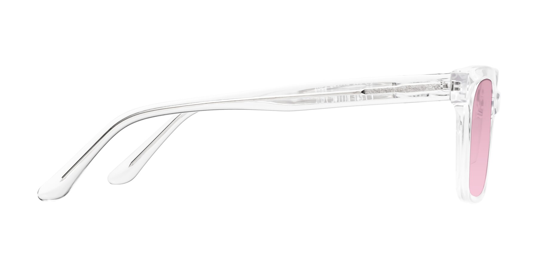 Side of 1052 in Clear with Light Wine Tinted Lenses