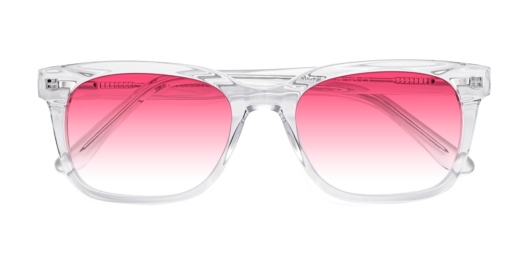 Folded Front of 1052 in Clear with Pink Gradient Lenses