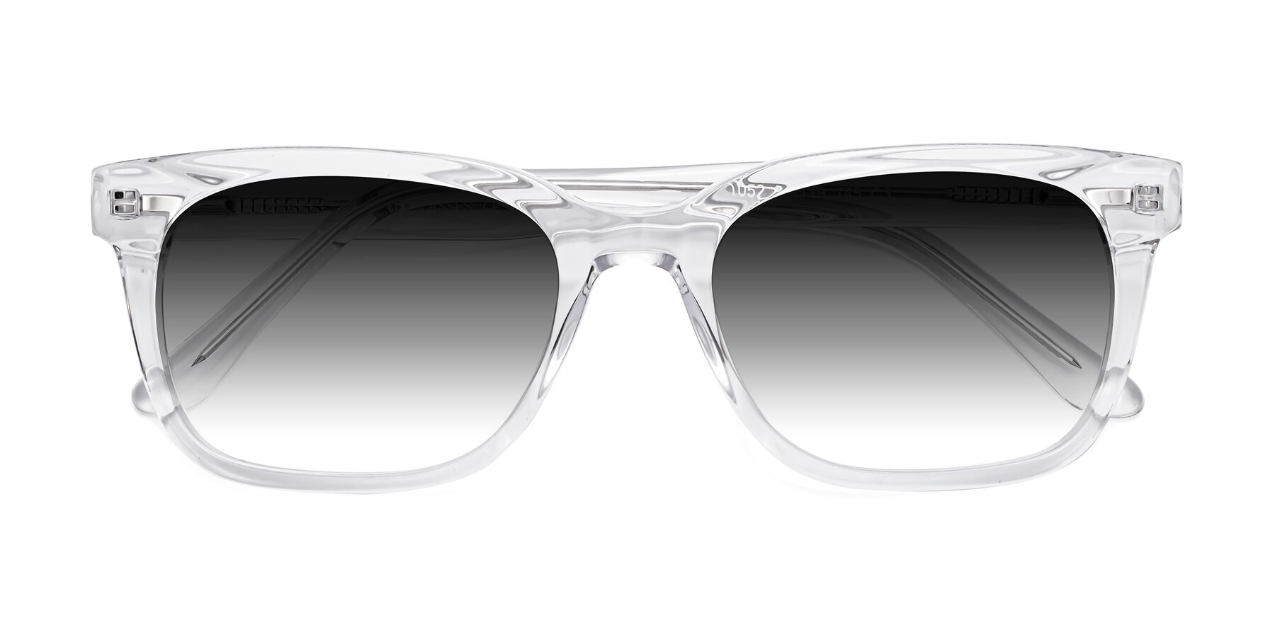 Folded Front of 1052 in Clear with Gray Gradient Lenses