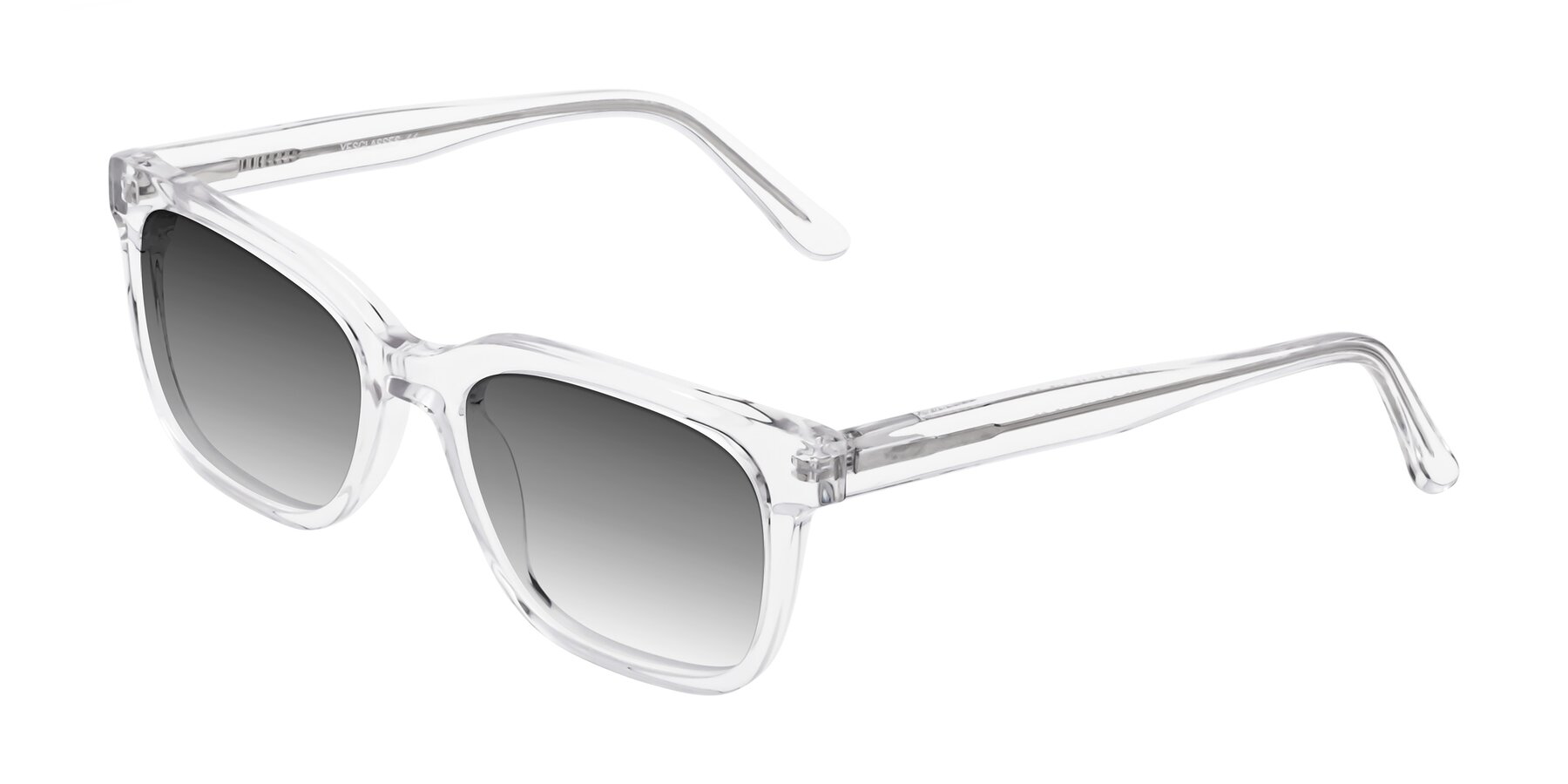 Angle of 1052 in Clear with Gray Gradient Lenses