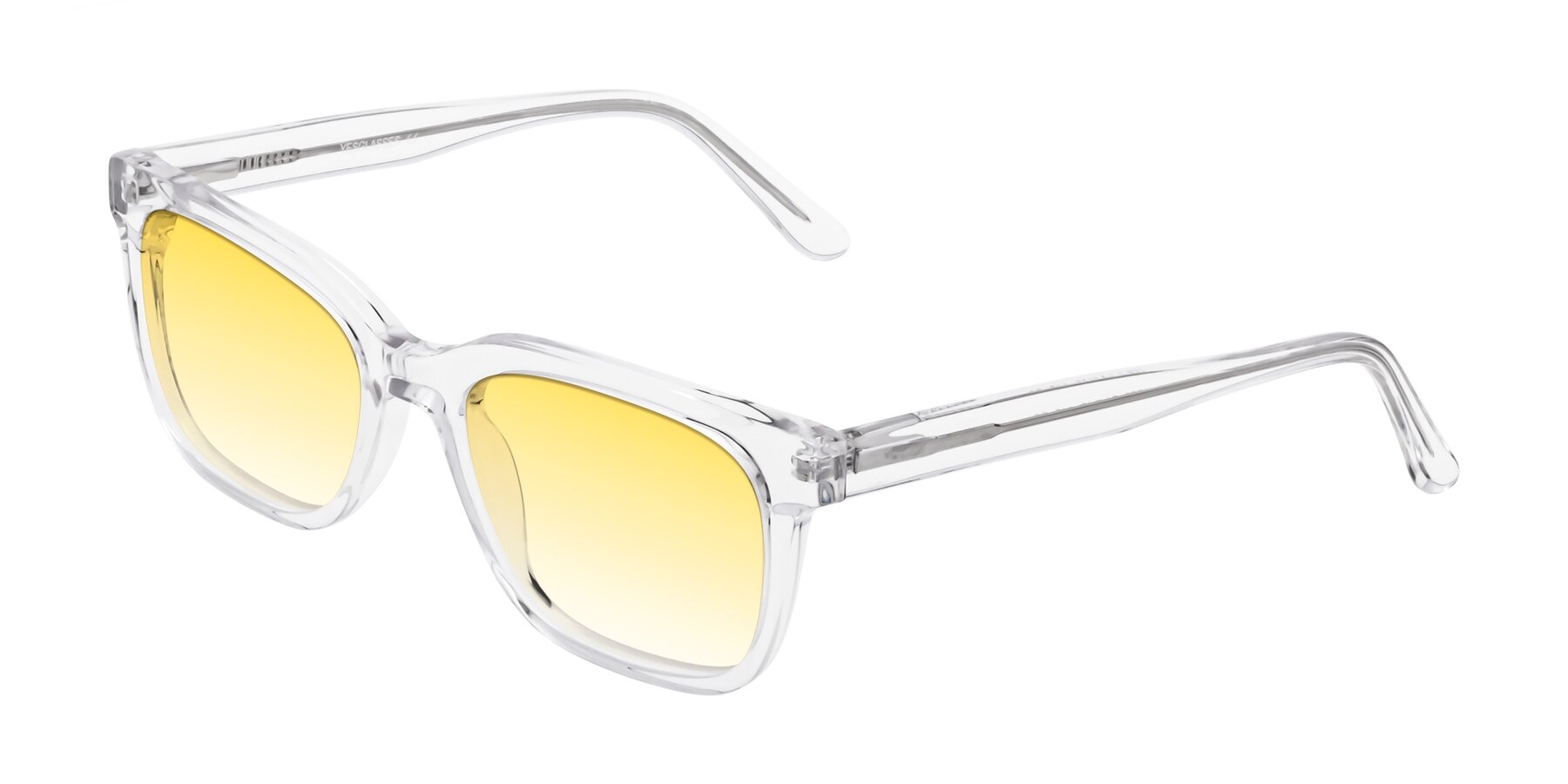 Angle of 1052 in Clear with Yellow Gradient Lenses