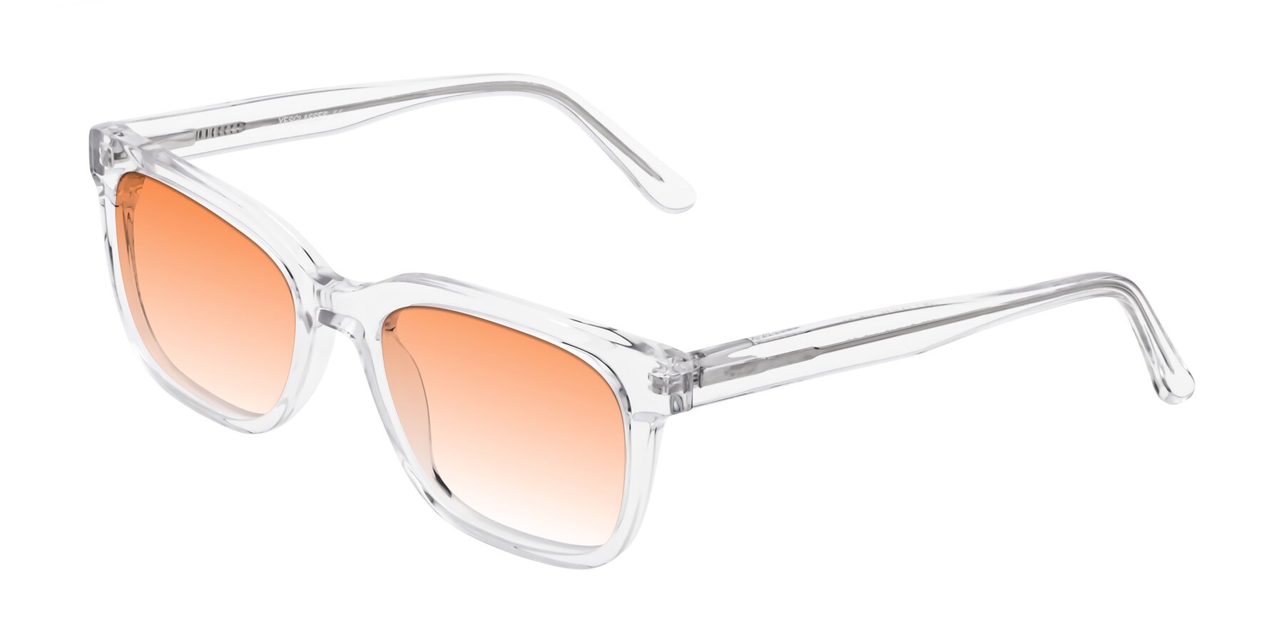 Angle of 1052 in Clear with Orange Gradient Lenses