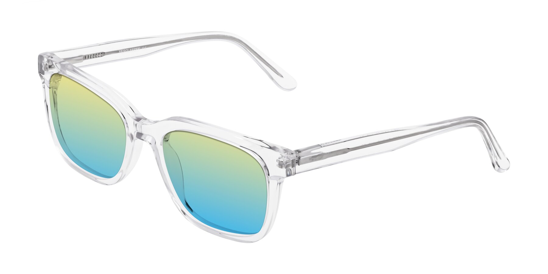 Angle of 1052 in Clear with Yellow / Blue Gradient Lenses