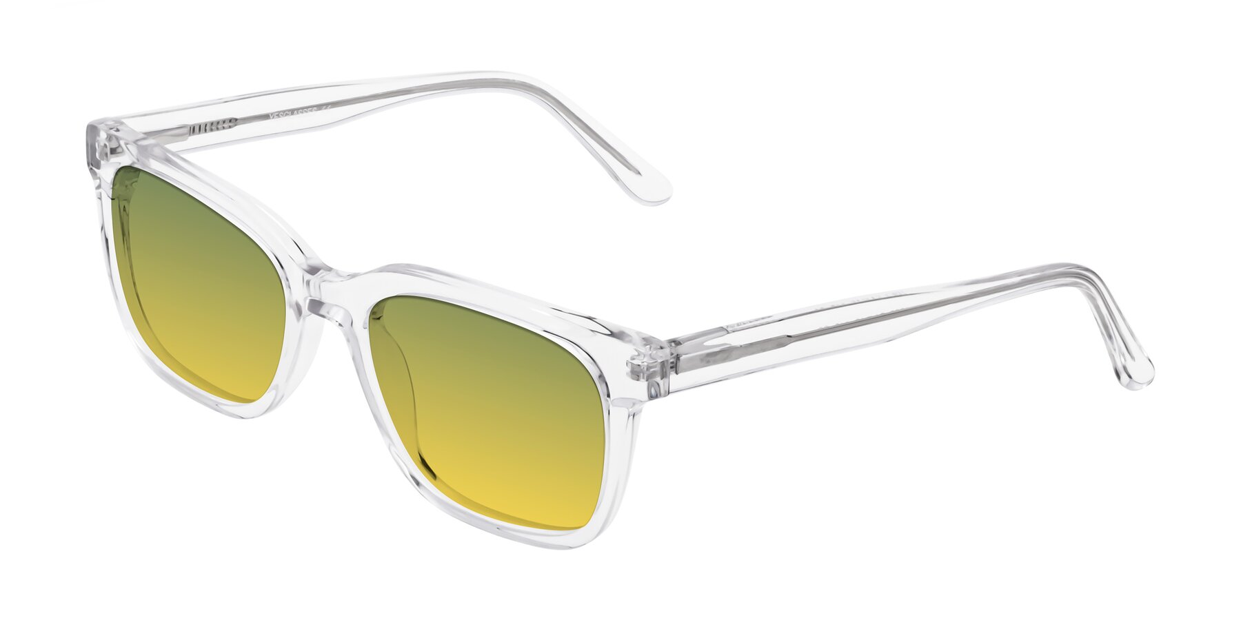 Angle of 1052 in Clear with Green / Yellow Gradient Lenses