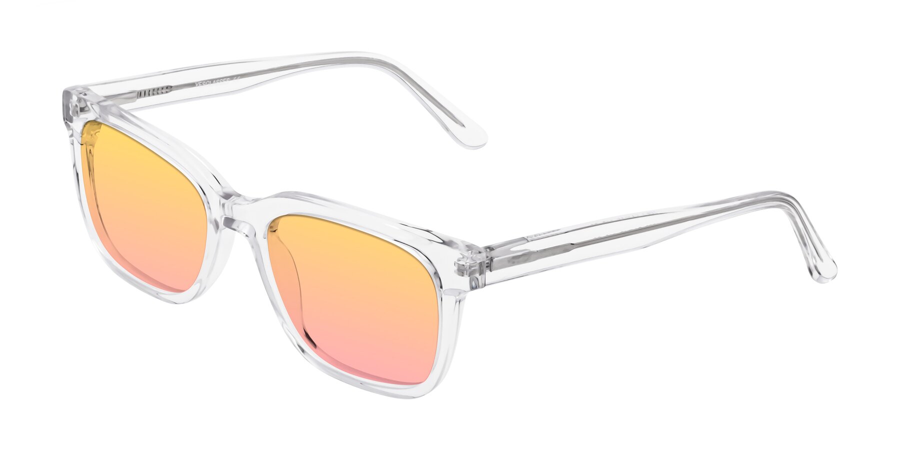 Angle of 1052 in Clear with Yellow / Pink Gradient Lenses