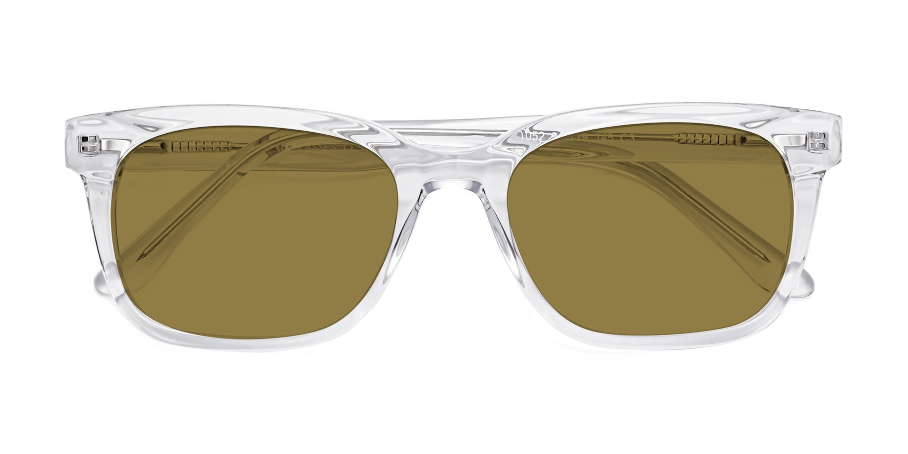 Folded Front of 1052 in Clear with Brown Polarized Lenses