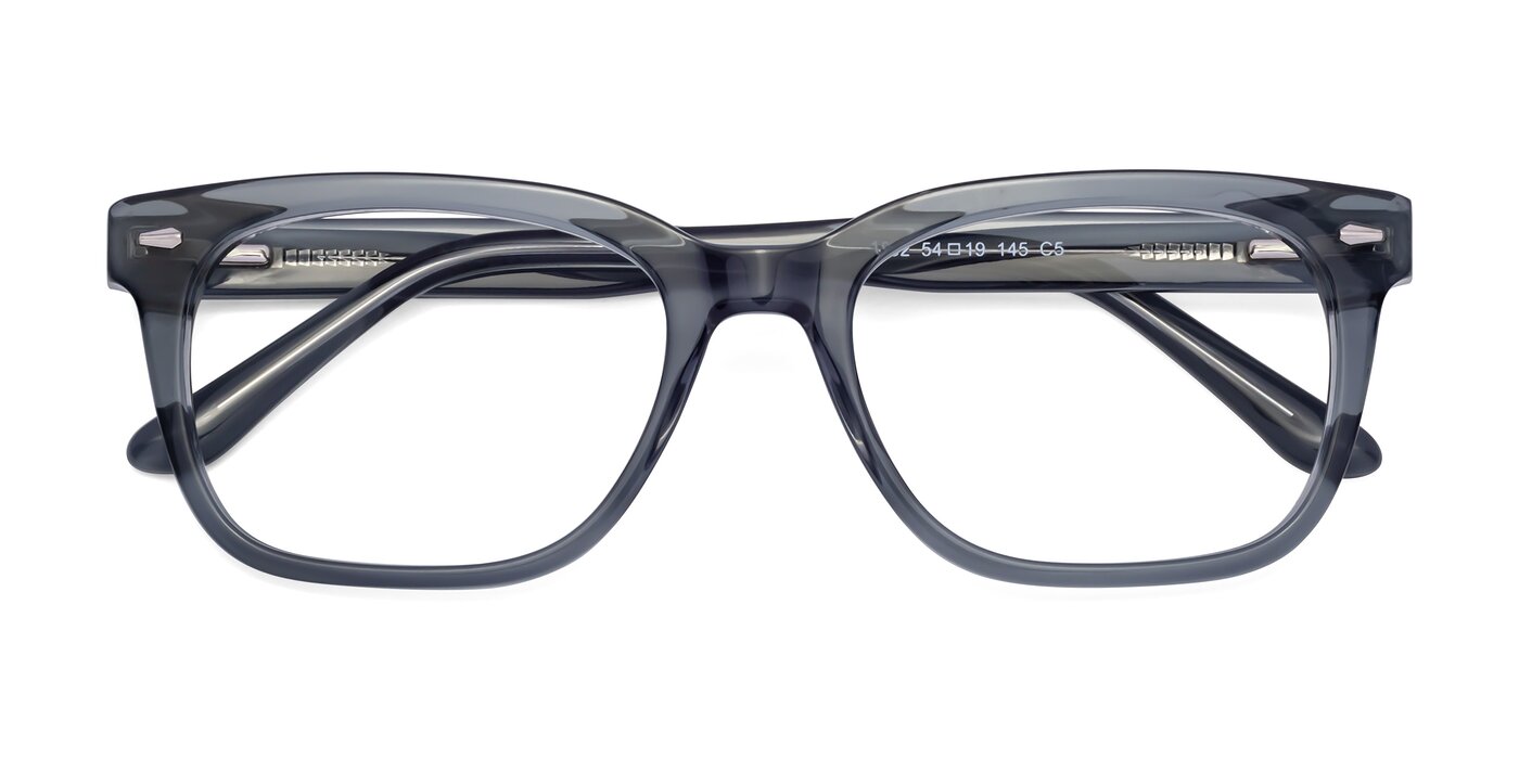 1052 - Transparent Gray Eyeglasses