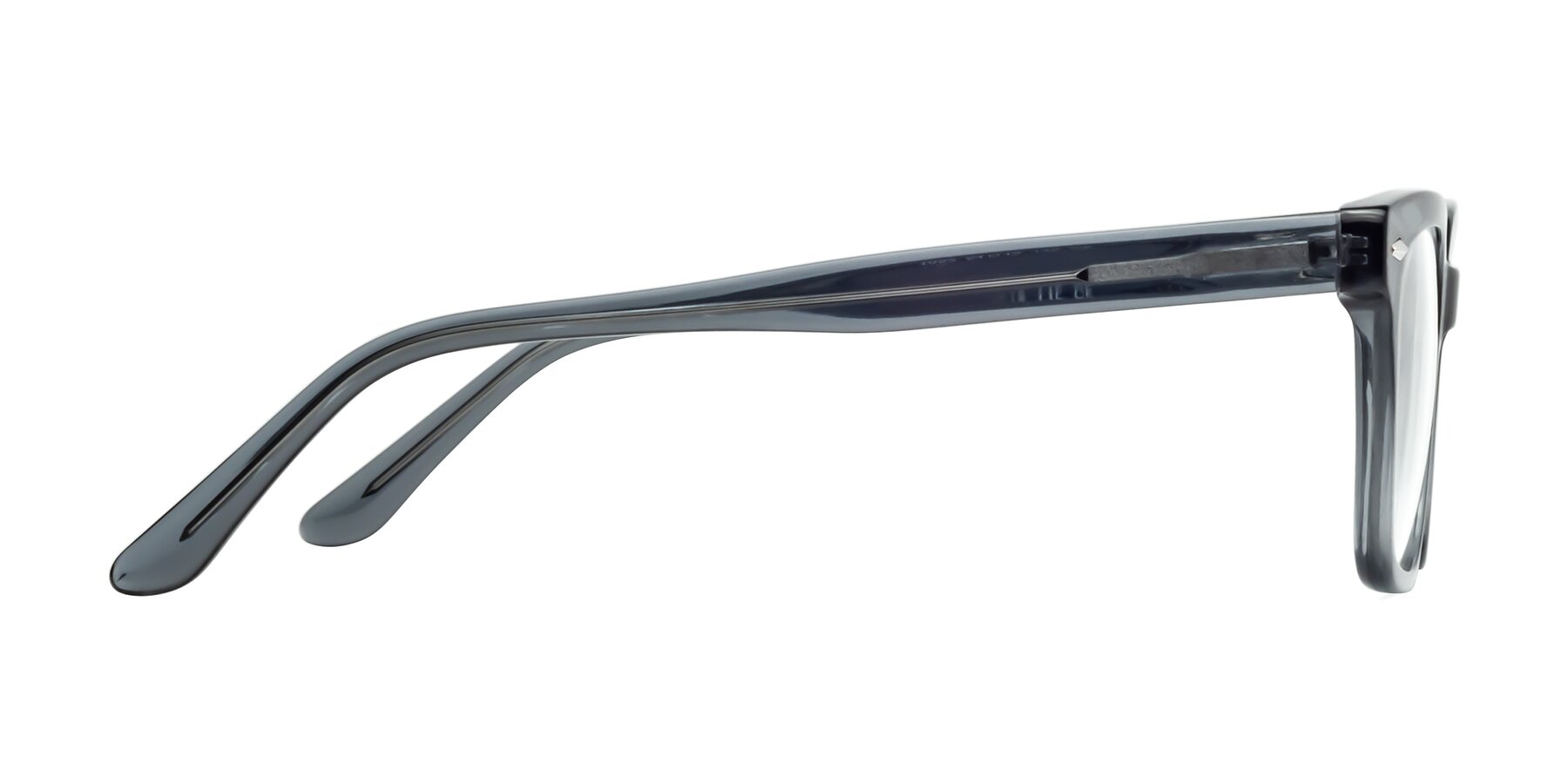 Side of 1052 in Transparent Gray with Clear Blue Light Blocking Lenses