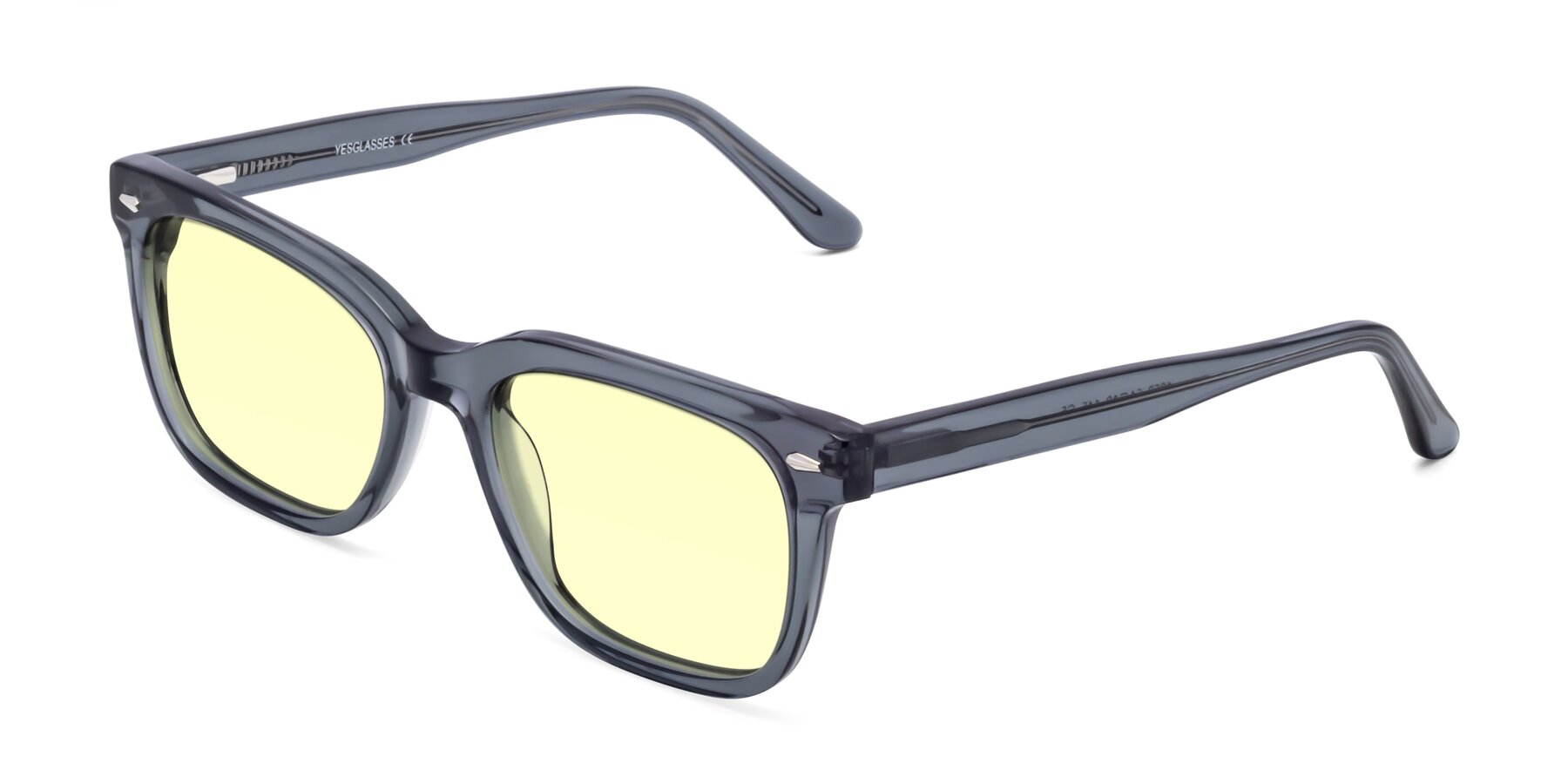 Angle of 1052 in Transparent Gray with Light Yellow Tinted Lenses