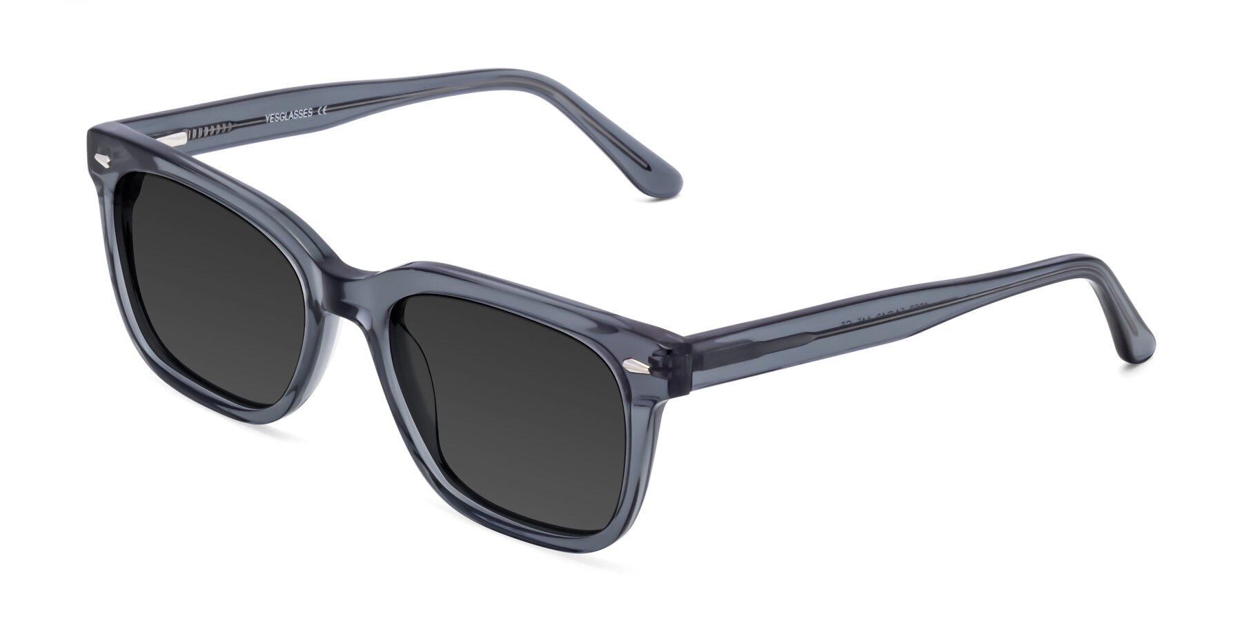 Angle of 1052 in Transparent Gray with Gray Tinted Lenses