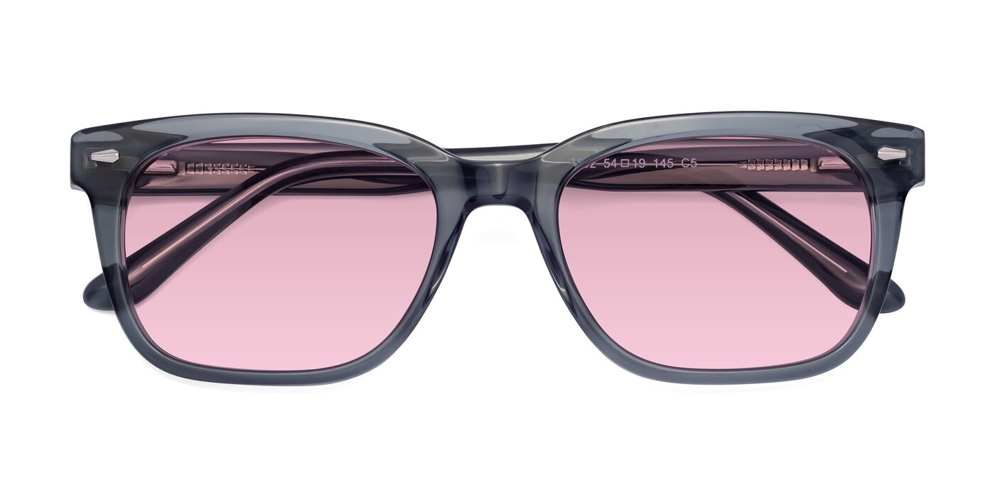 1052 - Transparent Gray Tinted Sunglasses