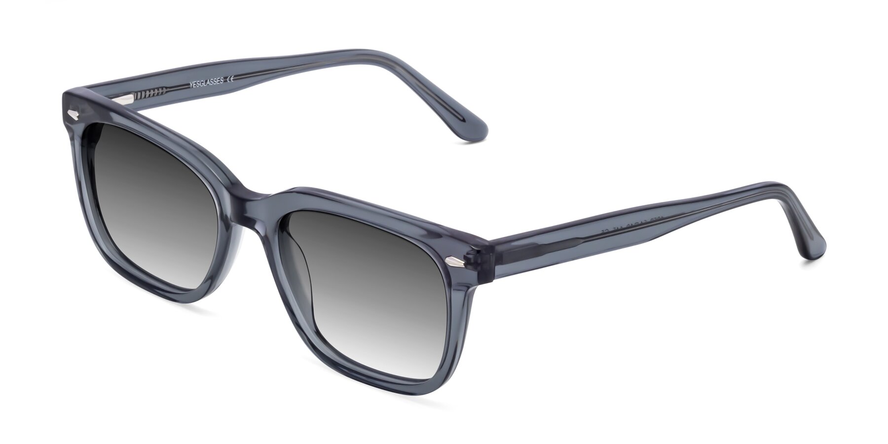 Angle of 1052 in Transparent Gray with Gray Gradient Lenses