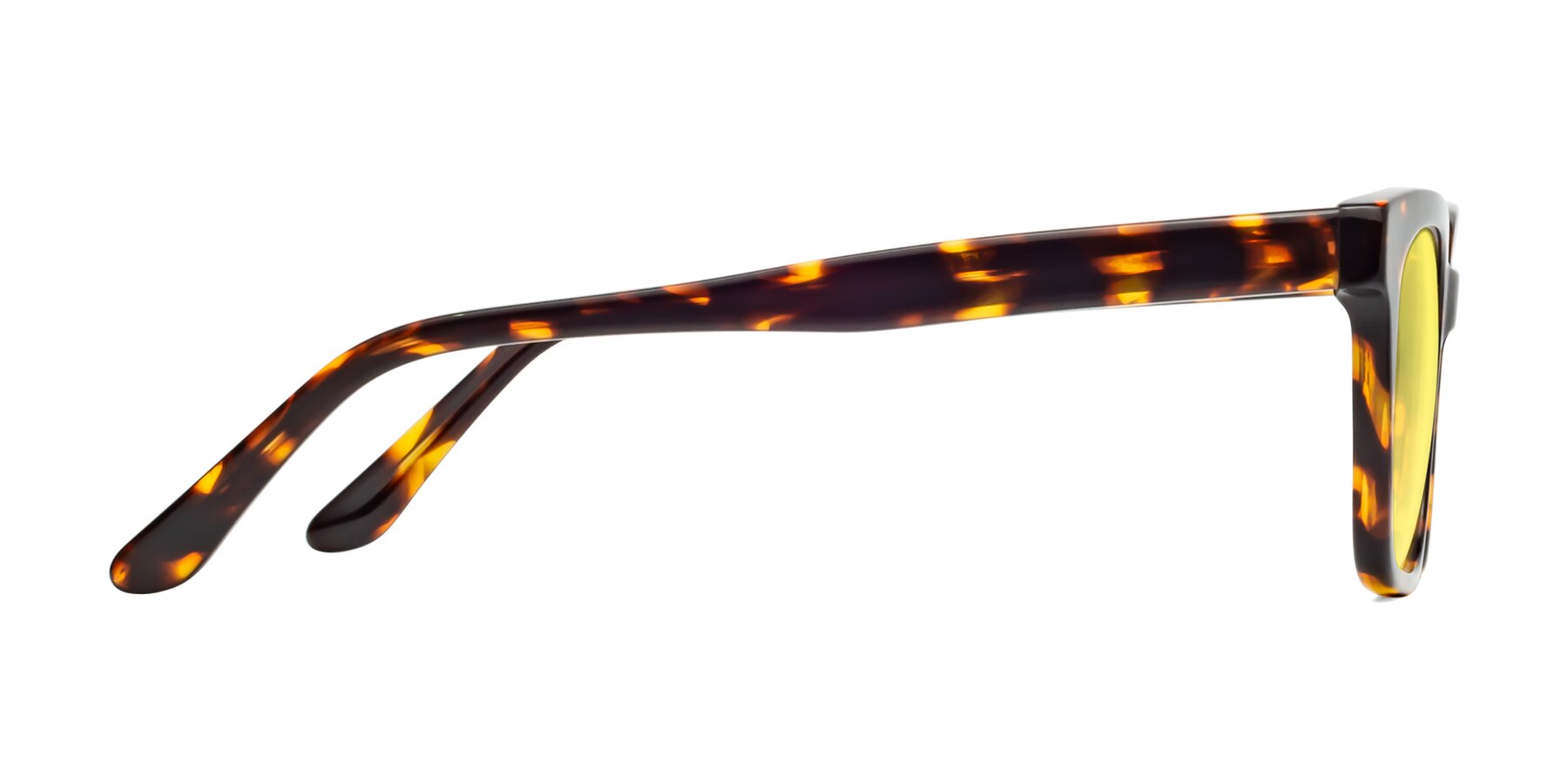 Side of 1052 in Tortoise with Medium Yellow Tinted Lenses