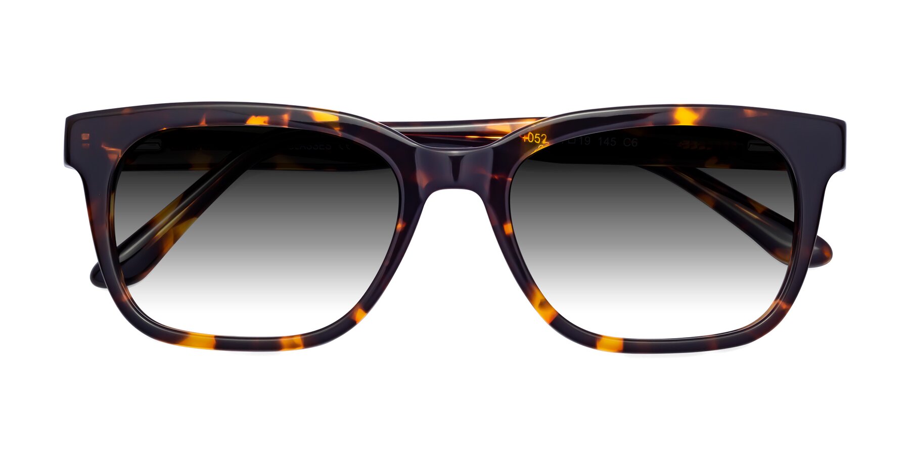 Folded Front of 1052 in Tortoise with Gray Gradient Lenses
