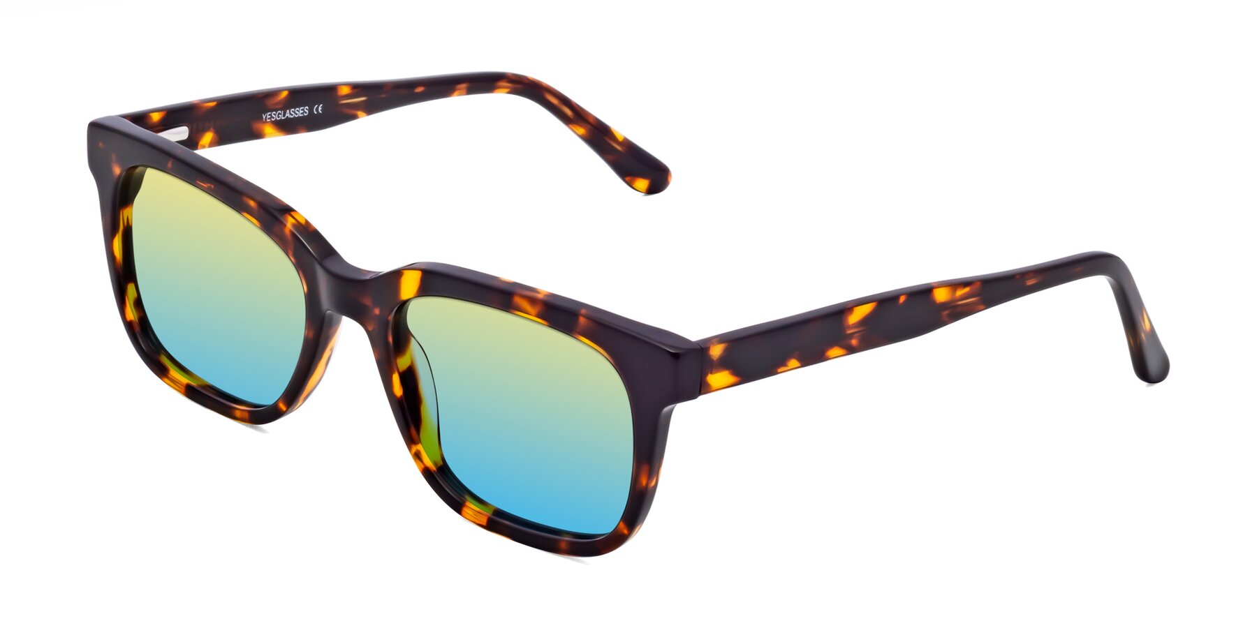 Angle of 1052 in Tortoise with Yellow / Blue Gradient Lenses