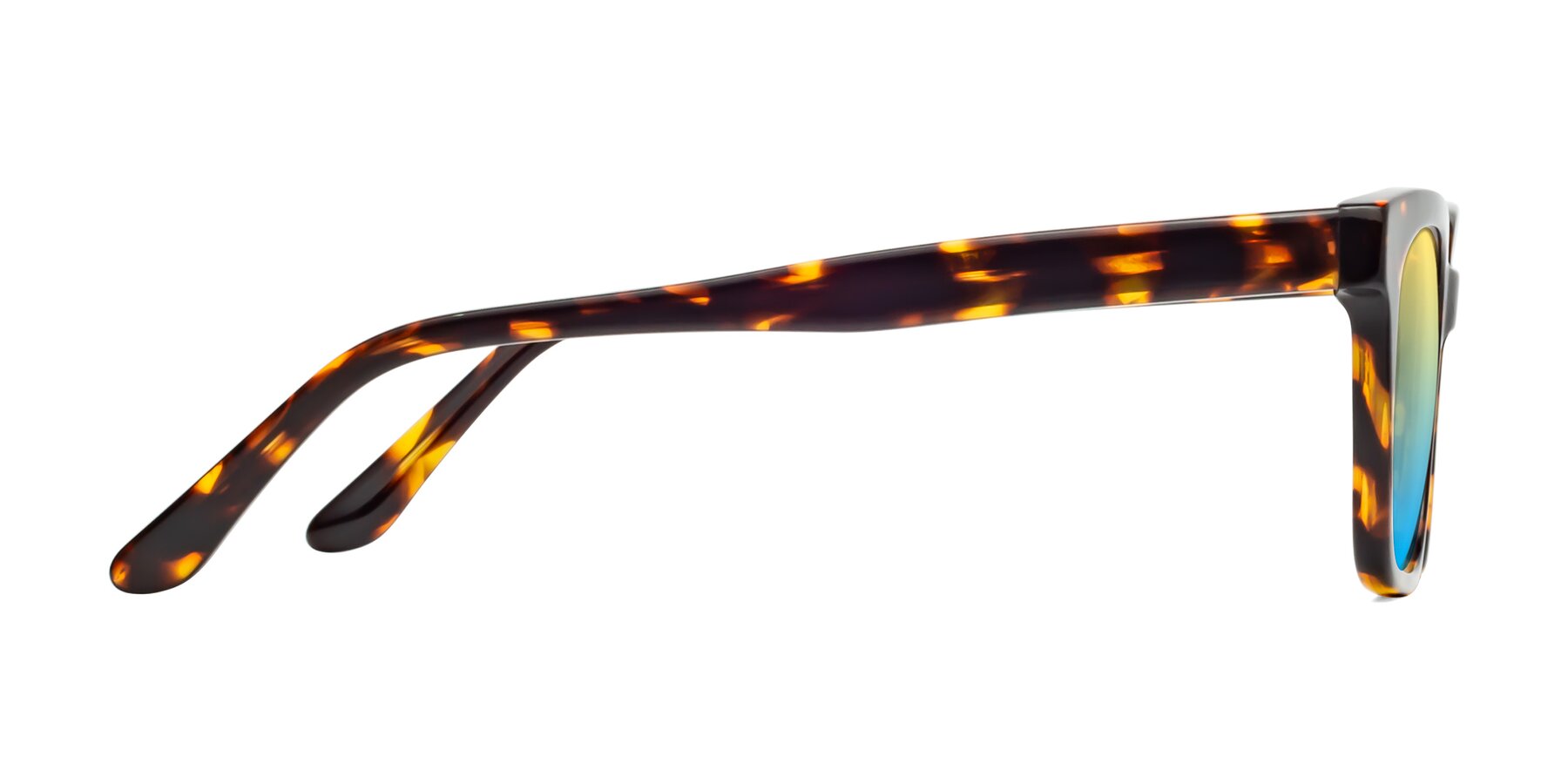 Side of 1052 in Tortoise with Yellow / Blue Gradient Lenses