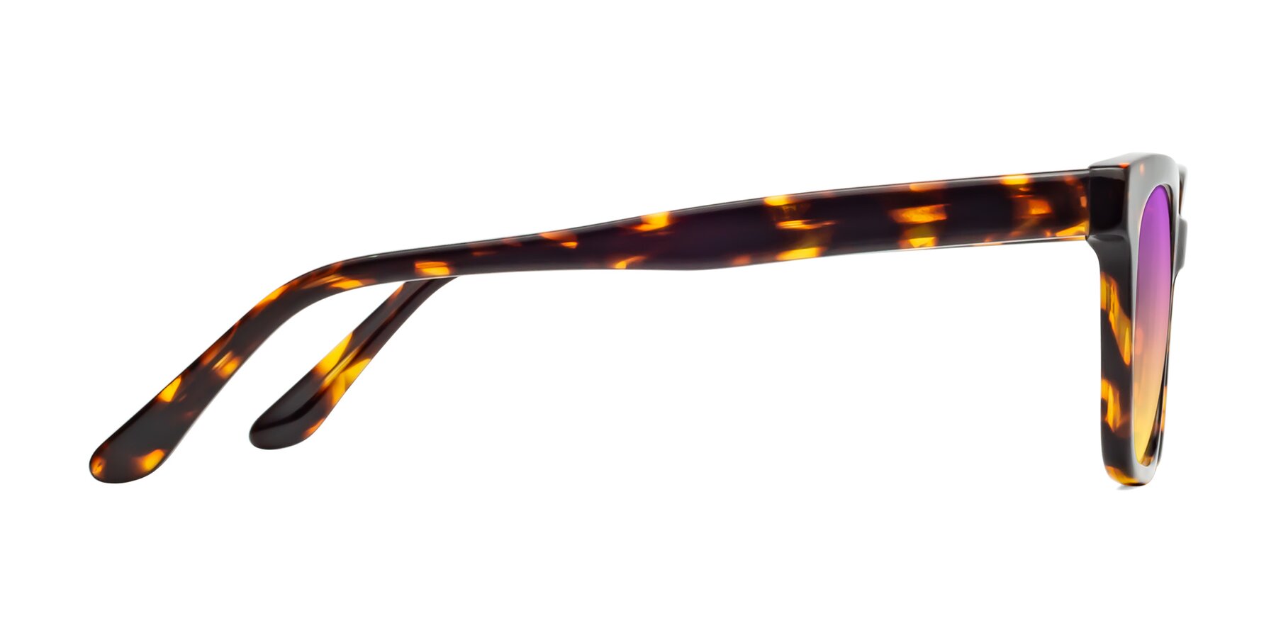 Side of 1052 in Tortoise with Purple / Yellow Gradient Lenses