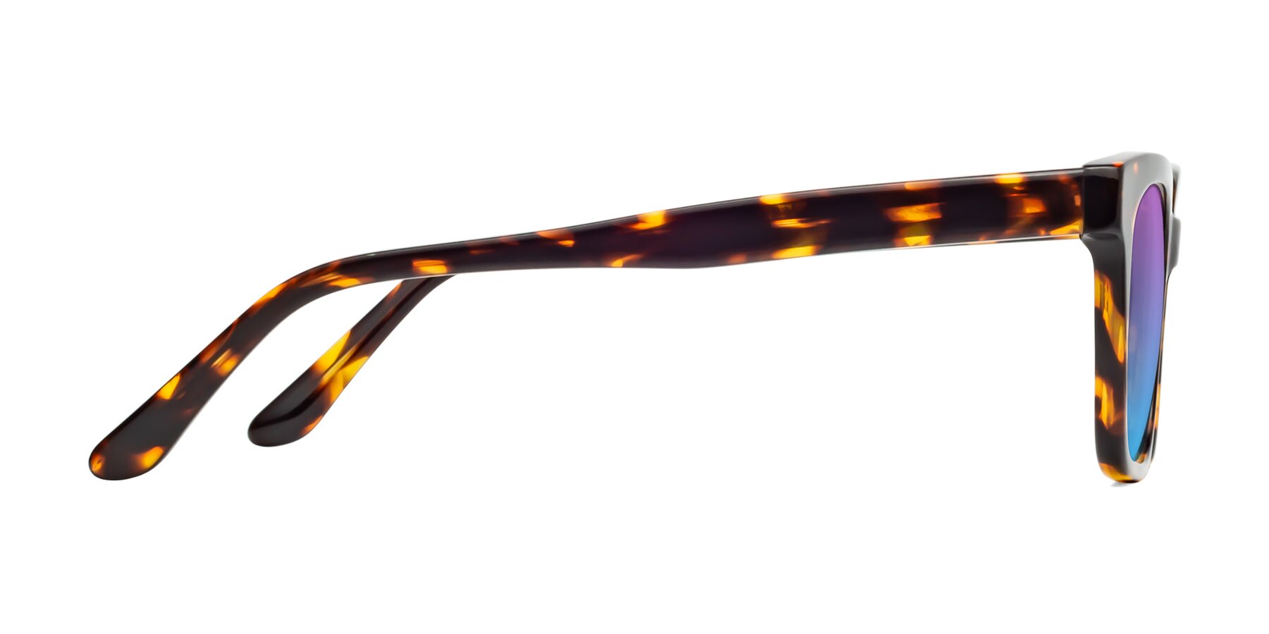 Side of 1052 in Tortoise with Purple / Blue Gradient Lenses