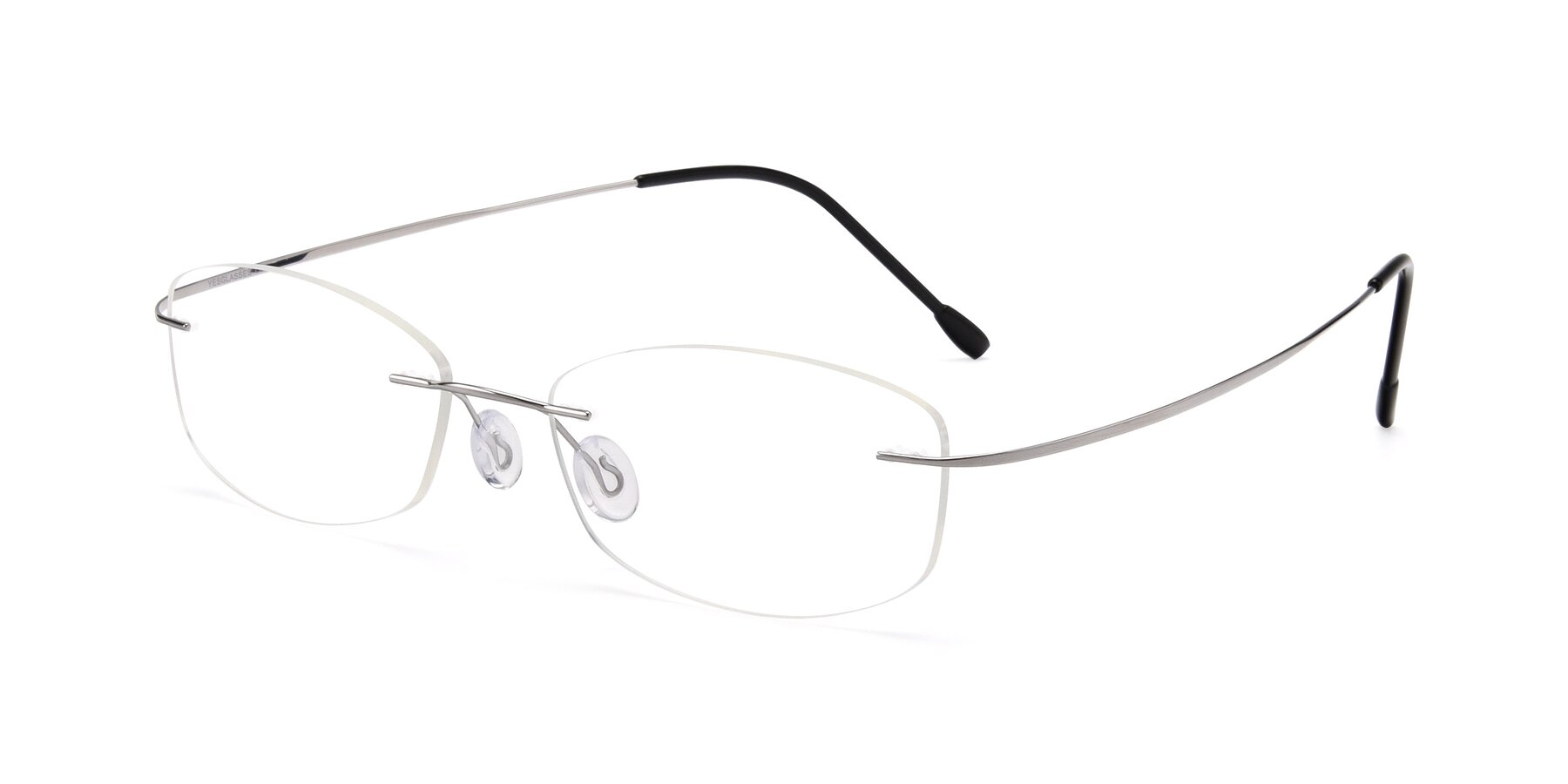 Angle of Cobble in Silver with Clear Reading Eyeglass Lenses